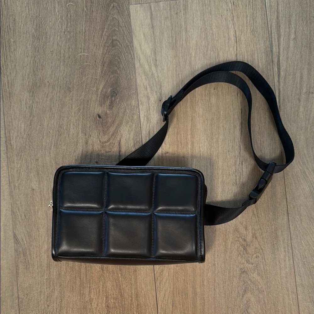 Black Quilted Crossbody Bag
